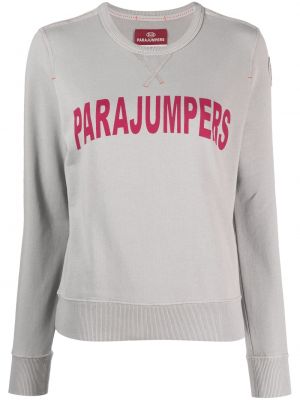 Sweatshirt aus baumwoll mit print Parajumpers grau