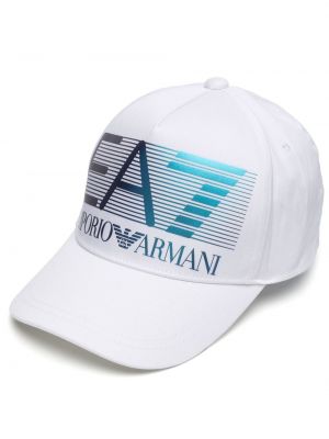 Κασκέτο με σχέδιο Ea7 Emporio Armani λευκό