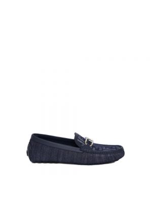 Loafers Fendi niebieskie