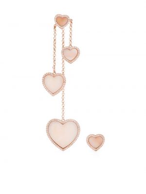 Ασύμμετρα σκουλαρίκια με μοτίβο καρδιά Apm Monaco