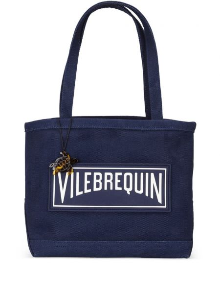 Bavlnená plážová taška Vilebrequin modrá