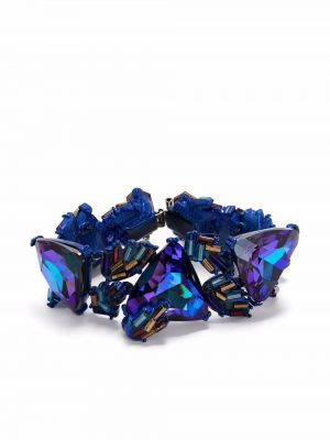 Pulsera con apliques de cristal Christian Lacroix Pre-owned azul