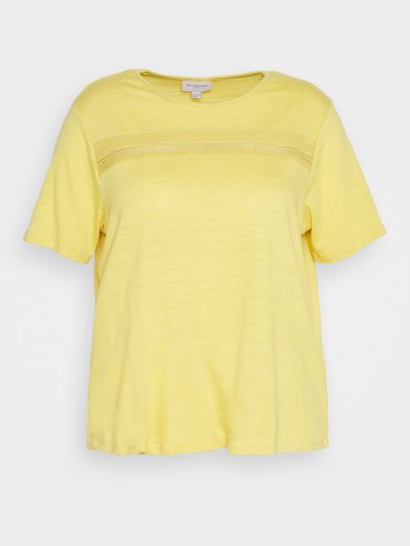 Koszulka z nadrukiem Only Carmakoma żółta