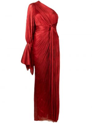 Asimetriškas vakarinė suknelė iš tiulio Maria Lucia Hohan raudona