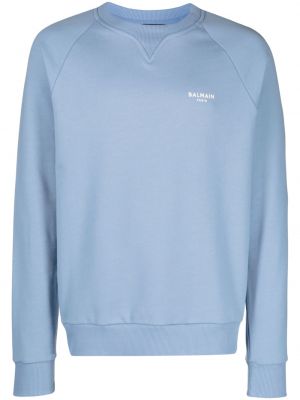 Sweatshirt mit print mit rundem ausschnitt Balmain