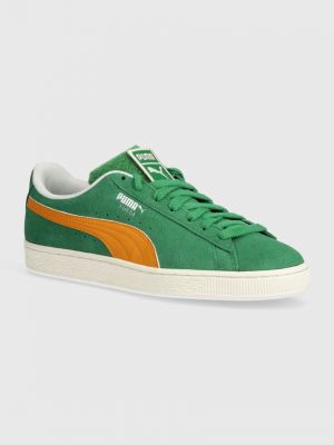 Velúr szarvasbőr sneakers Puma Suede zöld