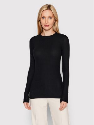 Пуловер slim Bruuns Bazaar черно