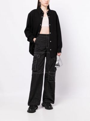 Chemise en jean avec manches longues Alexander Wang noir