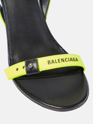 Kožené sandály Balenciaga žluté
