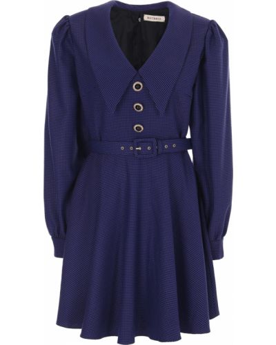 Платье из вискозы с принтом Botrois фиолетовое