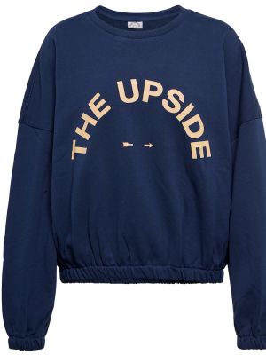 Maglione di cotone The Upside blu