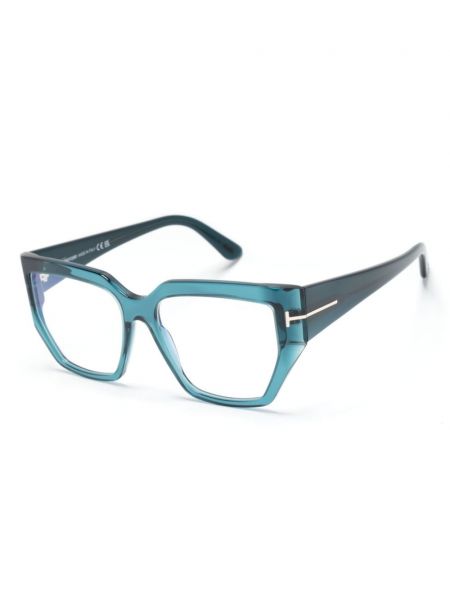 Okulary oversize Tom Ford Eyewear niebieskie