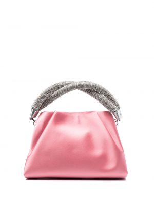 Копринени сатенени чанта тип „портмоне“ Rodo розово