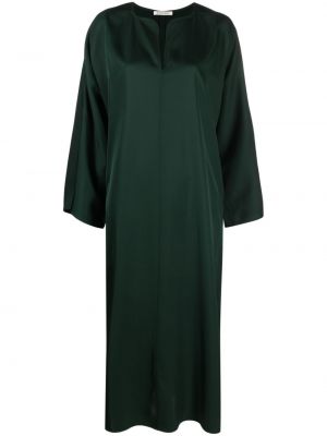 Krepové dlouhé šaty By Malene Birger zelená