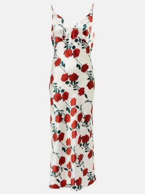 Květinové hedvábné dlouhé šaty Emilia Wickstead