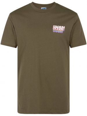 T-shirt aus baumwoll mit farbverlauf Stadium Goods® grün