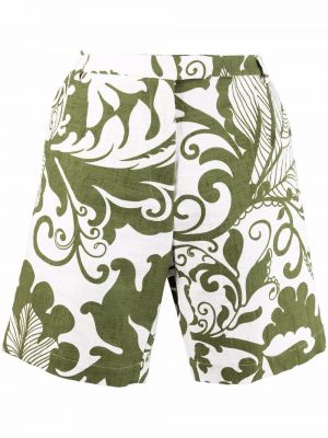 Trykt floral shorts La Doublej grønn