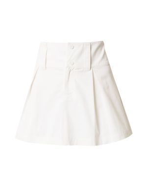 Φούστα mini Gina Tricot λευκό