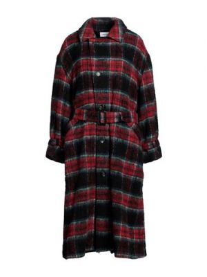 Abrigo de lana de nailon Tanaka rojo