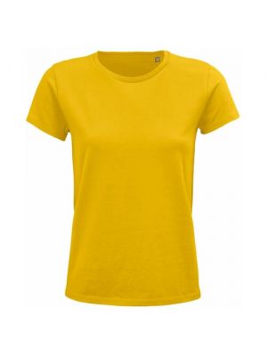 Однотонная футболка Stan желтая