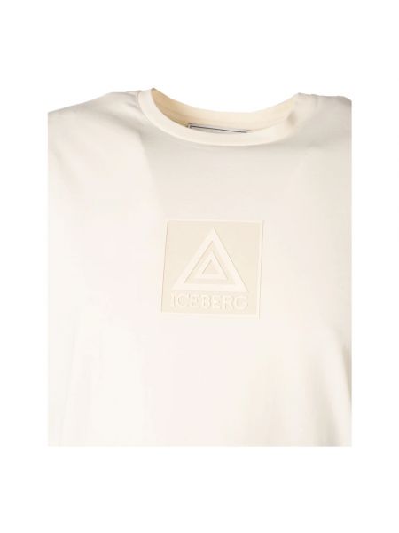 Camiseta de cuello redondo Iceberg beige
