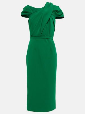 Rochie midi drapată Safiyaa verde