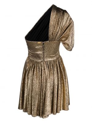 Sukienka koktajlowa z cekinami Rhea Costa złota
