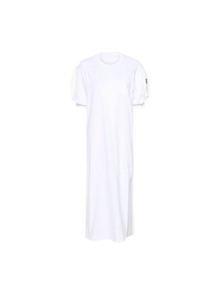 Sukienka midi Sacai biała