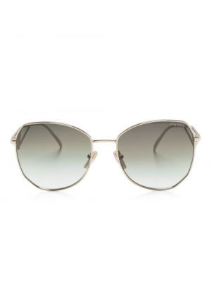 Okulary przeciwsłoneczne oversize Prada Eyewear złote