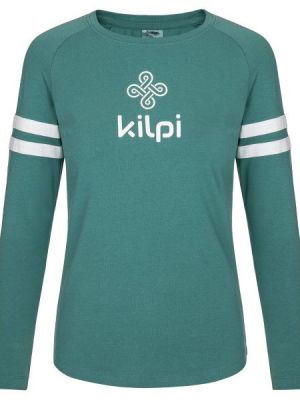 Памучна тениска с дълъг ръкав с дълъг ръкав Kilpi зелено