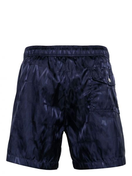 Shorts en jacquard Moncler bleu