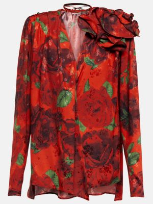 Копринена блуза на цветя Magda Butrym