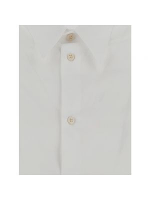 Camisa con botones de algodón Sapio blanco