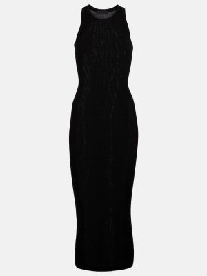 Sukienka midi bawełniana z dżerseju Wardrobe.nyc czarna