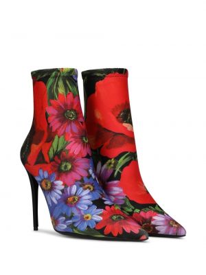 Květinové polokozačky s potiskem Dolce & Gabbana
