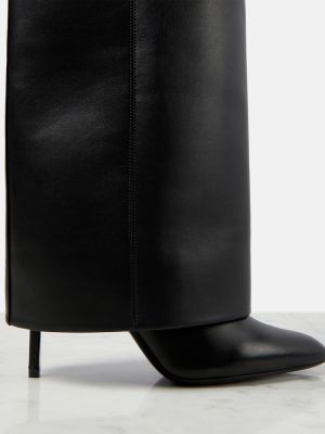 Kalosze skórzane Givenchy czarne