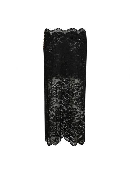 Długa spódnica elegancka Paco Rabanne czarna
