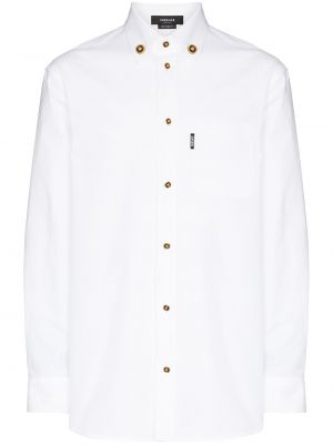 Camisa con botones Versace blanco
