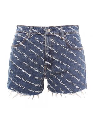 Jeans shorts Alexander Wang blau