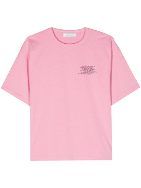 Bavlněné tričko Société Anonyme růžové