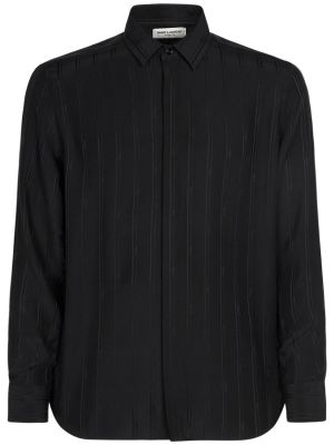 Camicia di seta Saint Laurent nero