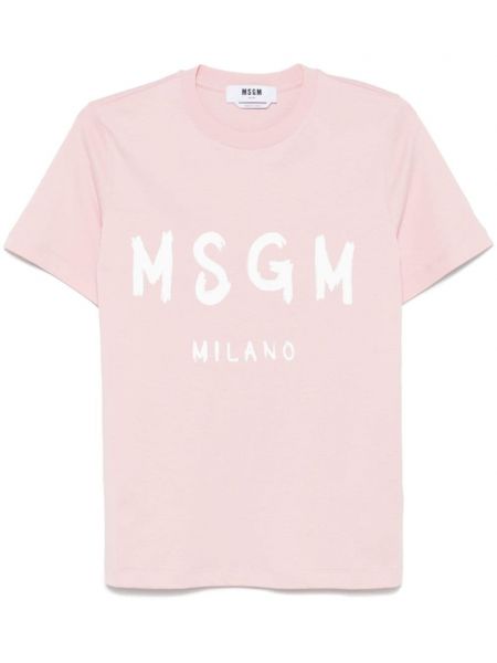 Baskılı tişört Msgm pembe