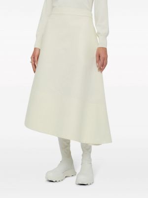 Asymetrické midi sukně Jil Sander bílé