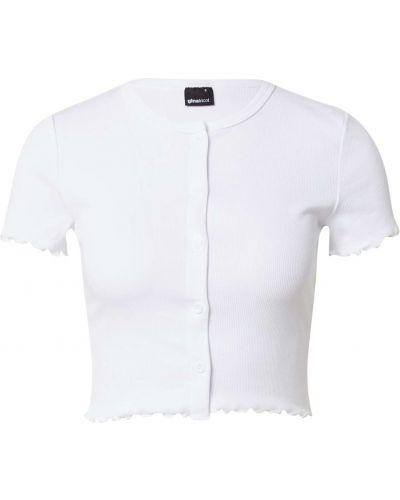 T-shirt en tricot Gina Tricot blanc