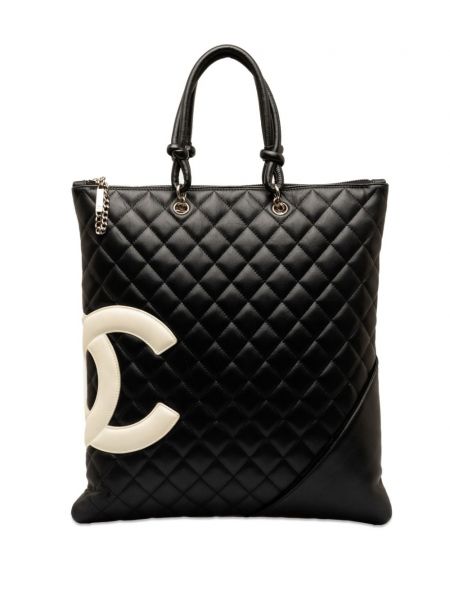 Shopper handtasche ohne absatz Chanel Pre-owned schwarz