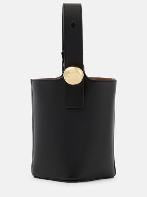 Δερμάτινη τσάντα ώμου Loewe μαύρο