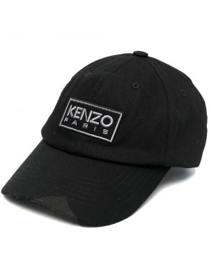 Siuvinėtas kepurė su snapeliu Kenzo juoda