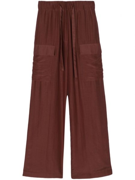 Pantalon cargo avec poches Semicouture marron