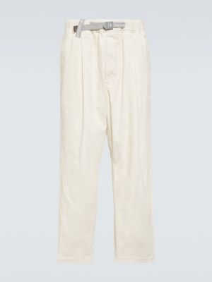 Pantalones de pana de algodón And Wander blanco