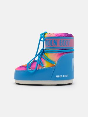 Зимние ботинки с эффектом тай-дай Moon Boot синие